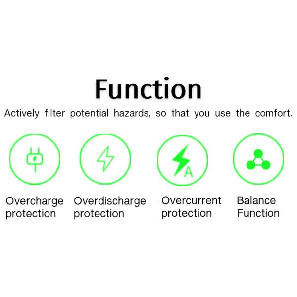 PCM Li-Ion / LiFePO4 Battery BMS 10S 36V 15A With Electronic Switch And Balancer