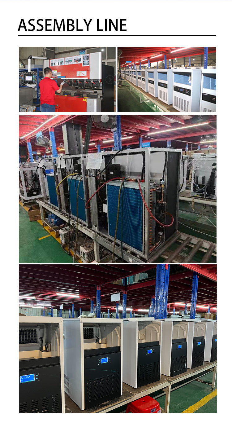1000 KG Dice Shape Ice Cube Machine Automatic Air Cooled Ice Cube Machine