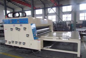 Semi - Auto 2 Color Carton Box Printing Machine / Flexo Slotting Machine