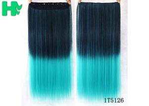 No Shedding Synthetic Hair Weave Extensions Machine Made 100 Gram Coloured