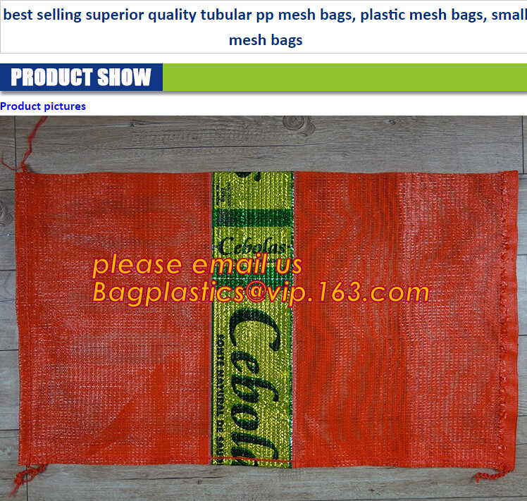 pp tubular fruit net sack, Customize all colors and sizes potato onion mesh raschel bag,Raschel knitting PE mesh vegetab