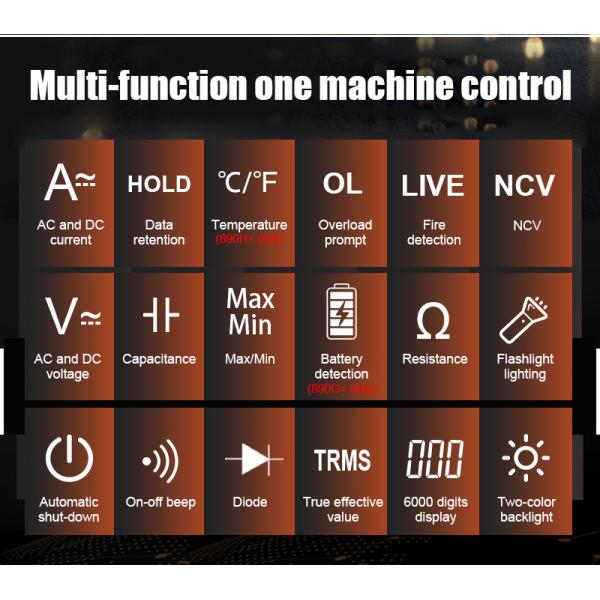 6000 Counts VICTOR 890G+ Manual Ranging Digital Multimeter EN61010-1 universal multimeter