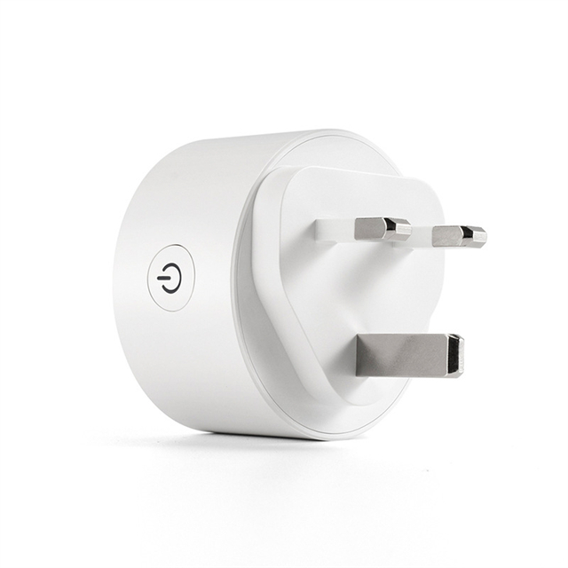 10A AC100V Smart Plug Socket UK Tuya Power Plug Alexa And Google Assistant