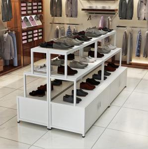 Buy cheap Delicate Shoe Store Display Shelves / Commercial Shoe Display Rack With Cabinet product
