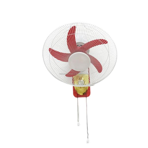 Custom OEM AC / DC Wall Mounted Cooling Fan 16 Inch With Lithium Battery And Remote Control