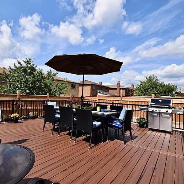 Wood Texture Flooring WPC Decking Outdoor Wood Plastic Composite Deck Boards