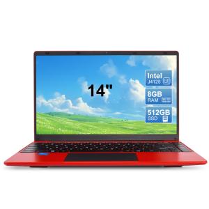 Portable 14 Windows 11 Laptop Computer Intel Celeron J4125 Quad Core Processor 2.7GHz