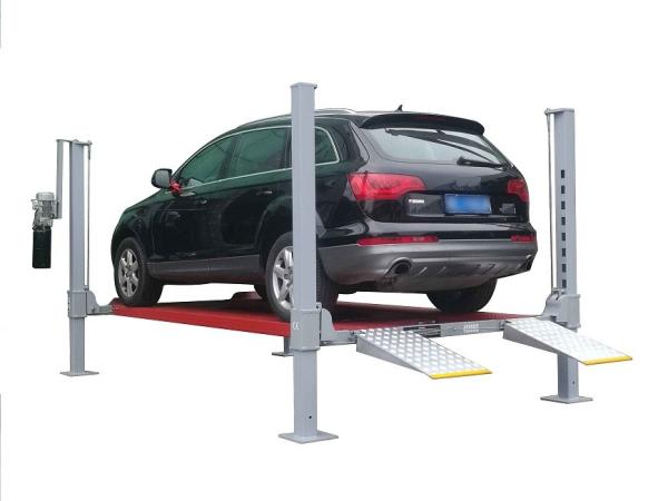 Quality Manual Lock Release A53-F Four Post Parking Lift 9000lbs for sale