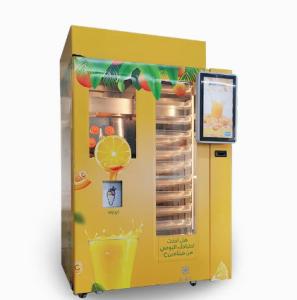Natural Fruit Juice Unmanned Vending Machine 24 Hour Self Service Freshly Squeezed