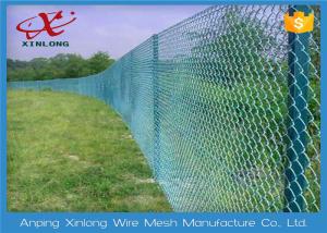 Strong RAL Colors Metal Chain Link Fence Good Protection Characteristic