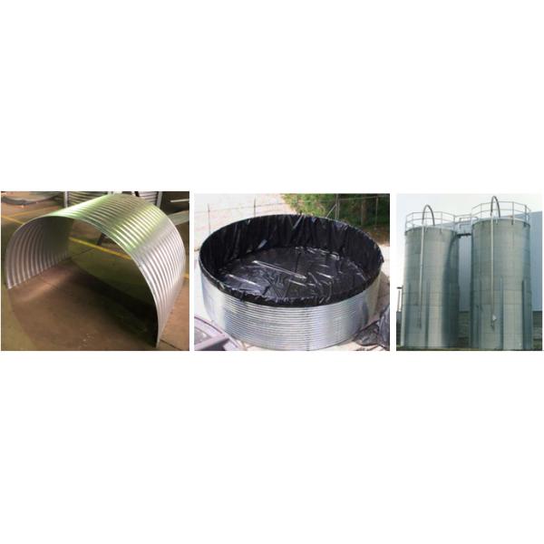 Storage Tank Corrugated Sheet Rolling Machine 4mm – 6mm Metal Wall Panel Machine