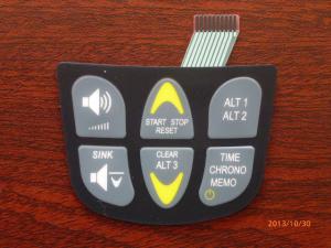 China PCB Embossed Membrane Keyboard Switch , Transparent Tactile Membrane Switch on sale