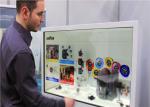47 See Through Lcd Screen Kiosk Digital Signage , Multitouch Transparent