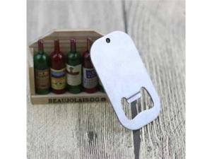 China Engraved Blank Stainless Steel Dog Tag Keychain Bottle Opener,Personalized blank stainless steel dog tag beer bottle op on sale