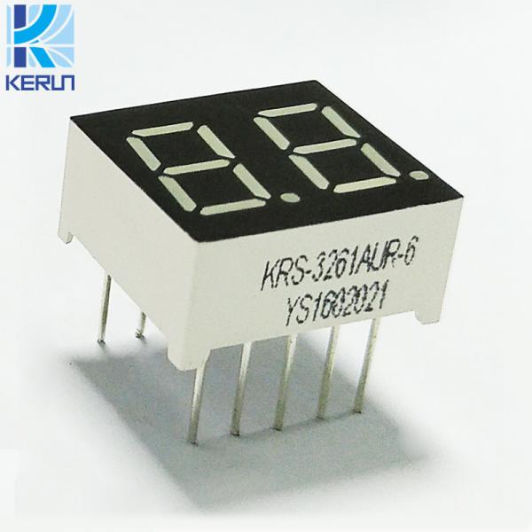 Quality 0.36 Inch 2 Digit LED Digital Number Display Red Color High Brightness for sale