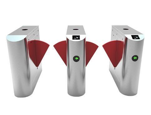 Quality Anti Pinch Pedestrian 650mm Automatic Flap Barrier Gate for sale