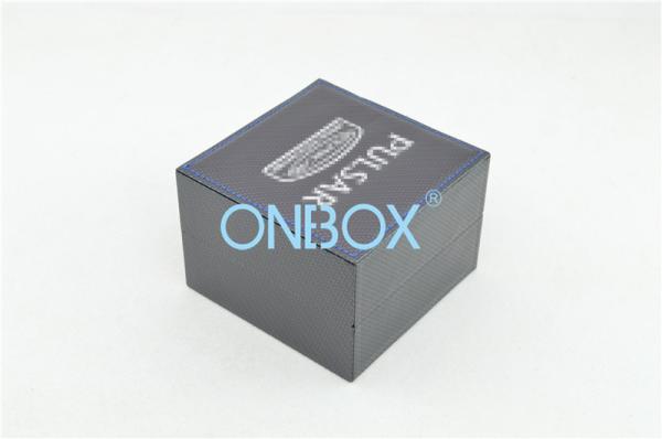 Quality Elegant Single Leather Watch Boxes Custom Logo With Watch Pillow for sale