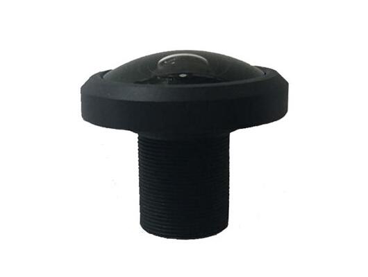 12MP 1/2.3" 1.55mm Fisheye 190 Degrees Wide Angle Fixed Iris IR M12 CCTV Board Lens for 8MP 10MP 12 Megapixel Analog IP 