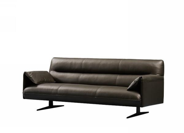 Quality Classic Design Half Leather Sofa Foam Faux Leather Modular Sofa for sale