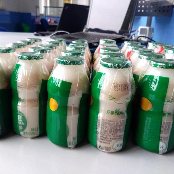 Collective Milk Bottles Automated Packaging Line 2.5KW Automatic Feeding Machine