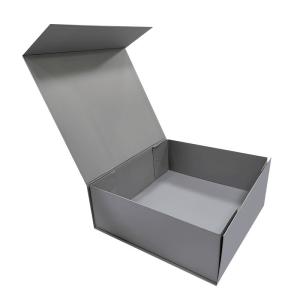 Custom Folding Magnetic  Rigid Collapsible Box With Embossing Printing Handling