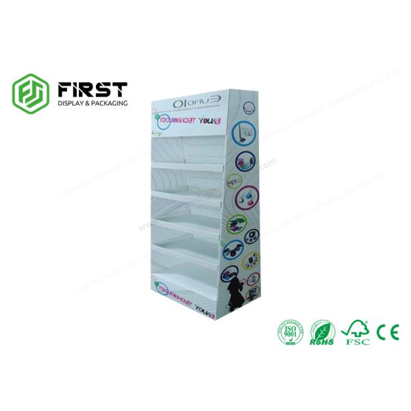 POP Floor Display OEM Foldable Paper Cardboard Floor Display Stand Custom Printed