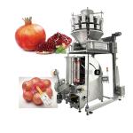 10 Head Multihead weigher Potato Onion Mesh Bag Packing Machine With Label Tag