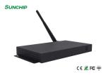 Black Metal Box Digital Signage Media Player HD Output Support WIFI BT Ethernet