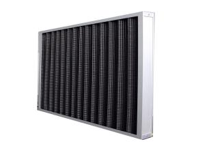 99% 0.3um Activated Carbon Panel Filter GI Frame 20×20×2 Inch