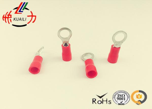 Quality Tin Plated Copper Wire Connectors Terminals PVC Crimp Circular Joint Red AWG 22~16 RV1.25-4 for sale