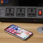 Clamp on conference table movable table power socket outlet