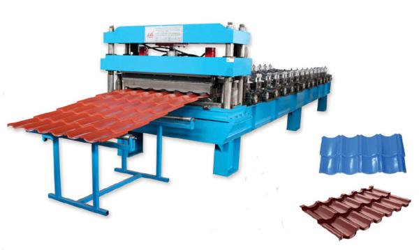 Quality 3D Steel Roof Tile Roll Forming Machine Fully Automatic Control System for sale