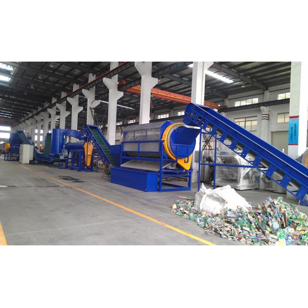 Waste Plastic Recycling Washing Line High Automation Level Bulk Density 0.3G/CM3