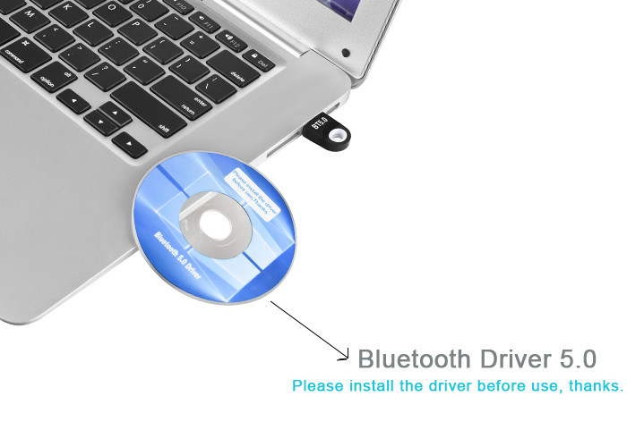3Mbps USB 5.0 Bluetooth Adapter For PC Windows 10 / 8.1 / 8