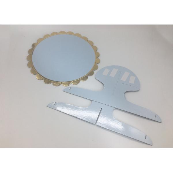 Custom Disposable Party Table Decorations One Tier Blue Paper Cake Stand