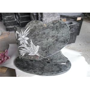 Buy cheap Upright Tombstone And Monument Heart Shape With Pigeon Shadow Carving product