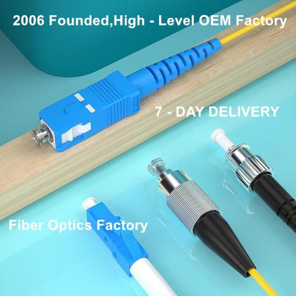 Preterminated Fiber Optic Patch Cord 10M Multimode Simplex Sc To Sc Patch Cord