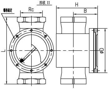 Sight Flow Indicator 304 Stainless Steel Water Flow Indicator