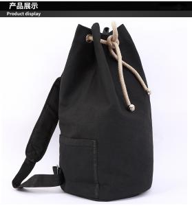 Buy cheap Black Drawstring Sports Backpack , Large Capacity Cinch String Backpack product