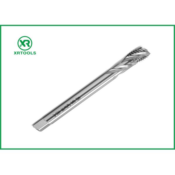 Metric Milling Machine Spiral Flute Tap DIN 376 With White Finish Through Hole