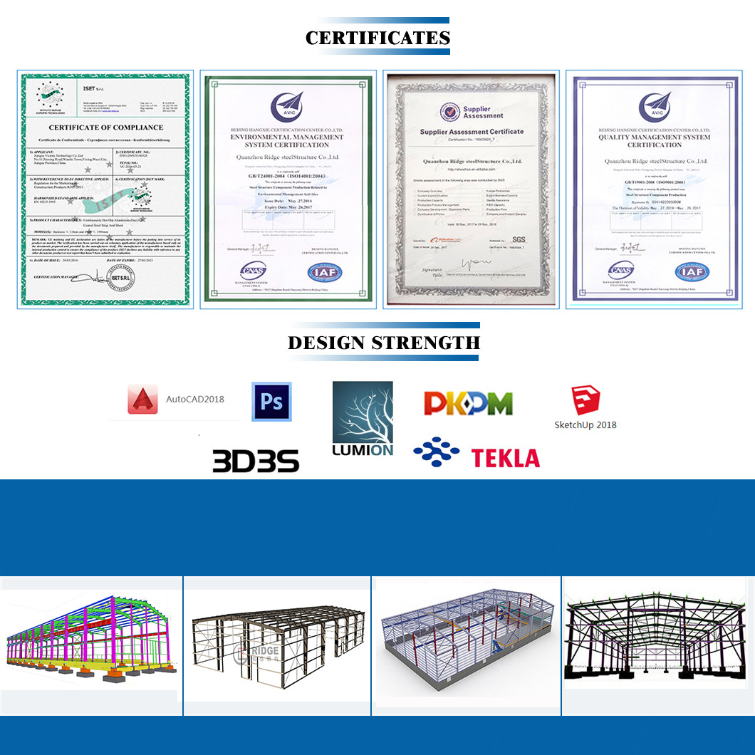 Light Steel Structure Prefabrication Metal Factory Portal Frame Steel Structure Workshop Building Custom Metal Buildings