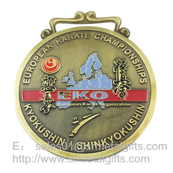 Metal Challenge Medal with color filled