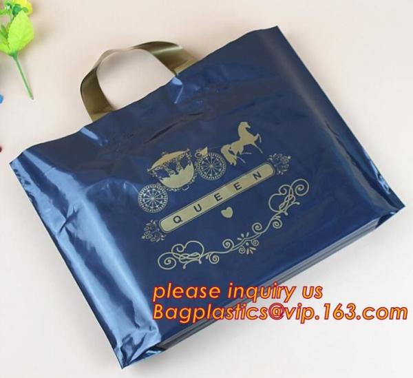eco-friendly plastic LDPE HDPE soft loop handle bag,Soft Loop Handle Bags/High