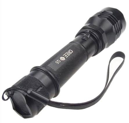 Quality Cree Q5 J11 Rechargeable LED Flashlight Torch For Hiking / Camping / Riding for sale