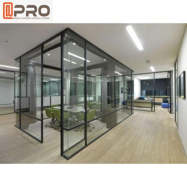Quality Modern Aluminum Glass Frame fixed Wall Cool Office Partitions for sale