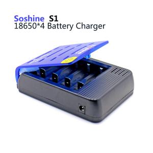 China Soshine S1-Max 4 slots 18650 Li-ion battery charger, battery charger for lithium-ion batteries on sale