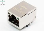 Brass Shielded RJ45 100Base T Single Port Built - In LED For Ethernet Router
