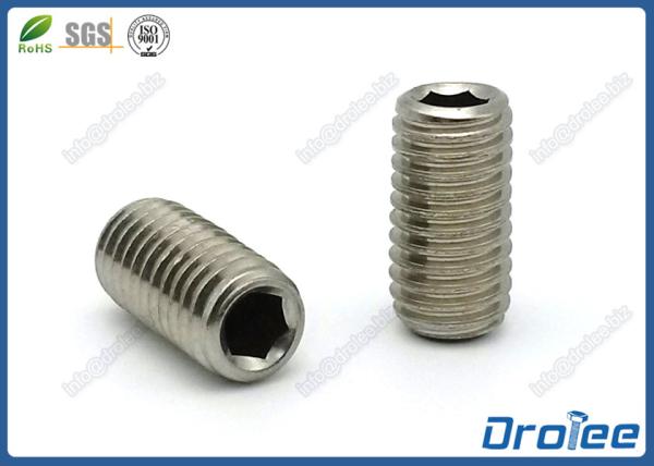 Quality DIN 916 Stainless Steel Socket Set Screw with Cup Point for sale