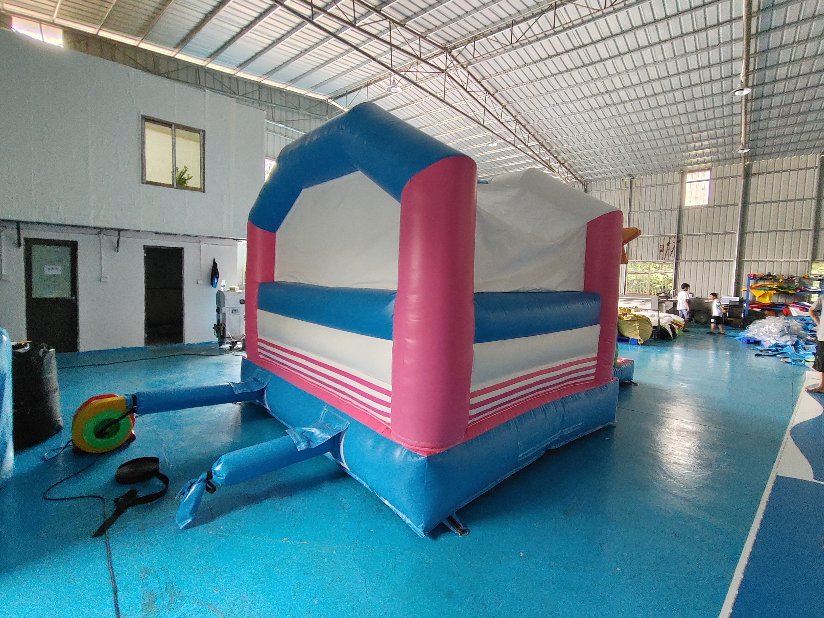 Digital Printing Inflatable Combos Colorful Unicorn Bounce House Jumping Castles With Silde
