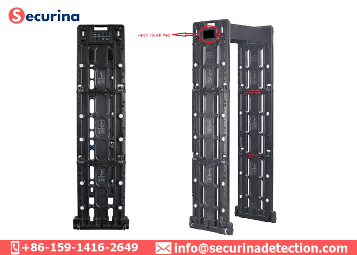 Quick Scanning Airports Security Portable Metal Detector IP67 With Phone Remote
